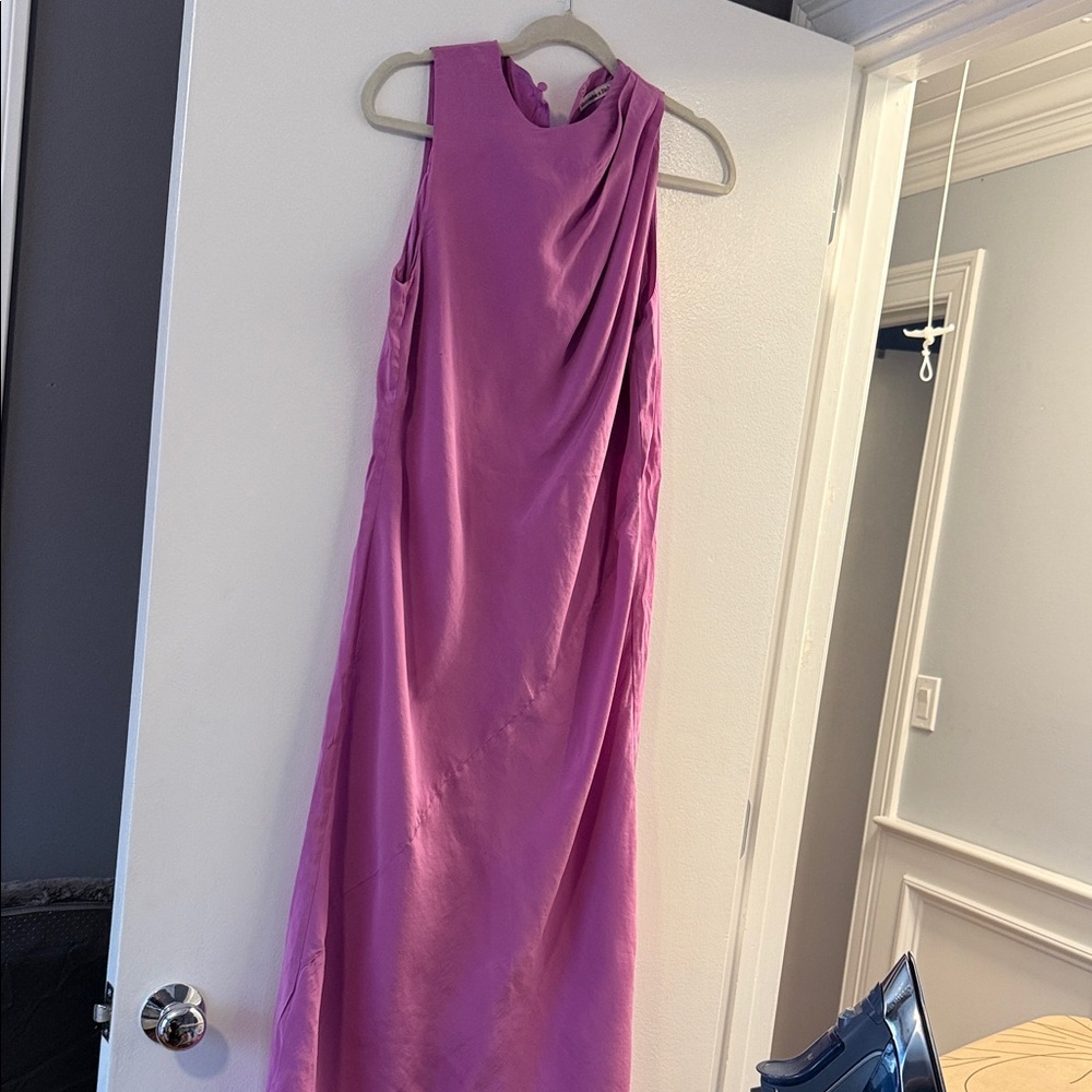 Sleeveless Magenta Maxi Dress